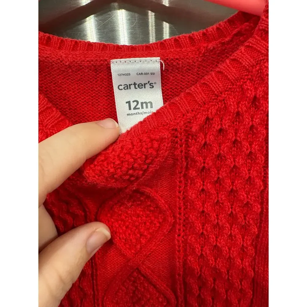 5/$20 Red Sweater Dress - Carter's - 12mo